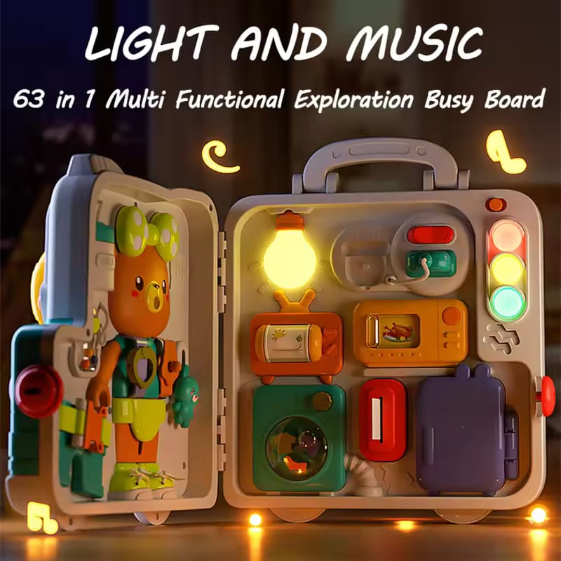 Mega Multi-activity Sensory Busy Light and Sound Busy Learning Kit - 514 - Default Title - Odeez | Educational Toys Pakistan