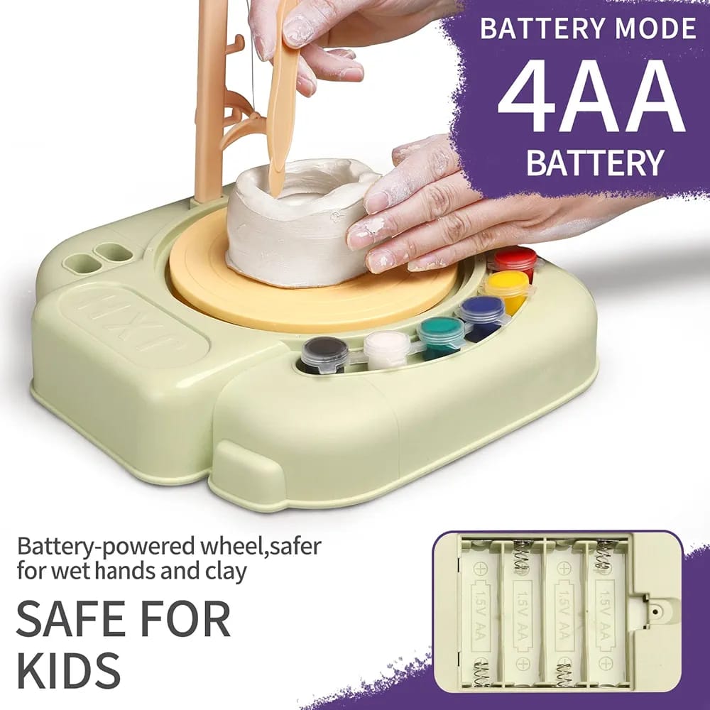 DIY Pottery Electric Machine with Paints - 30A