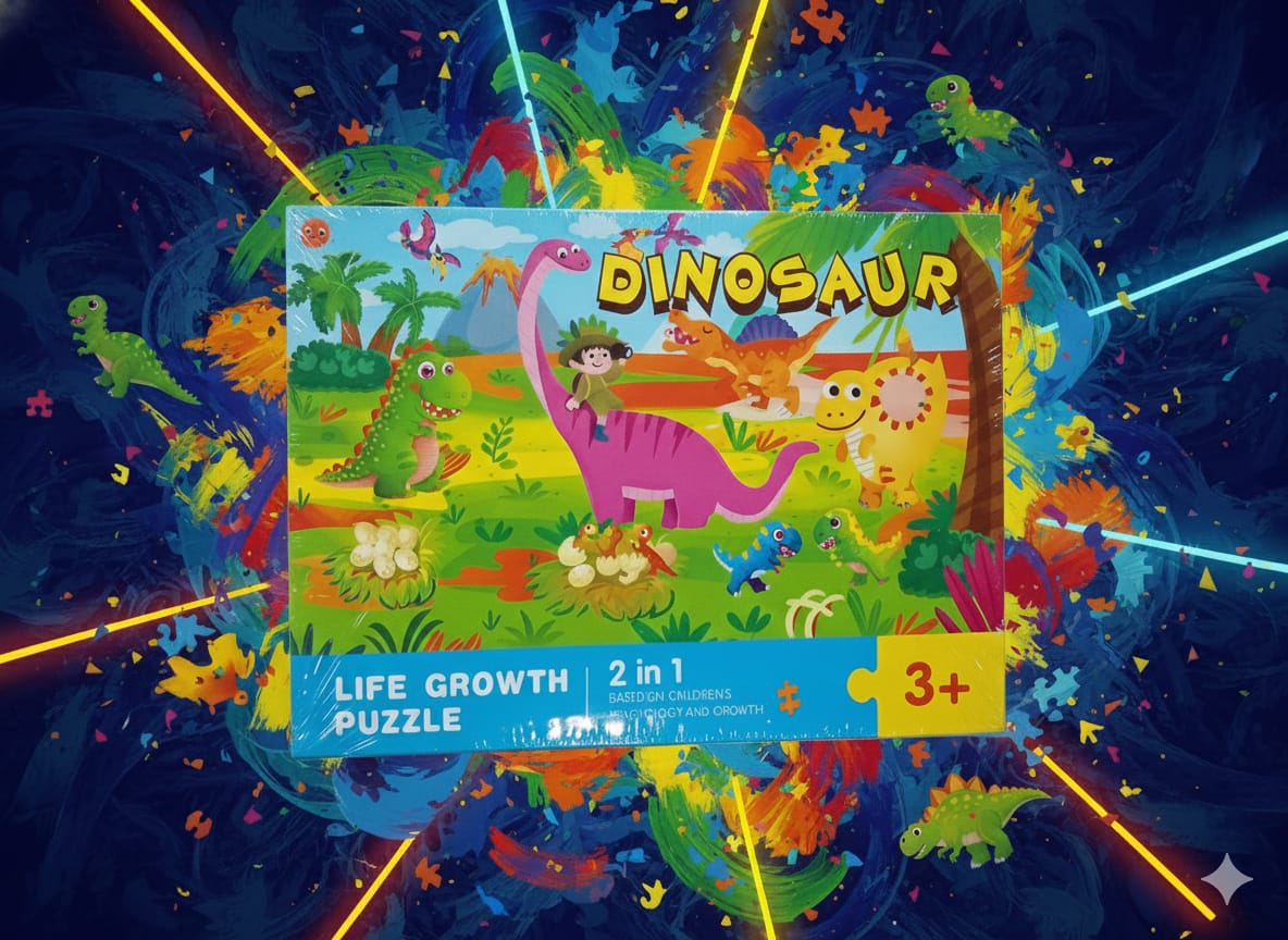 2 in 1 Dinosaur Life Growth Puzzle - 700