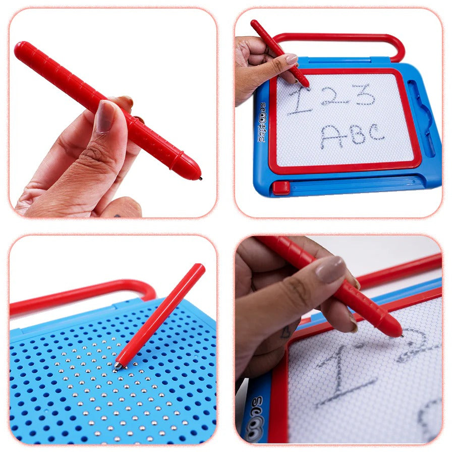 2in1 Magnetic Drawing Bead Board 10 Patterns - 110