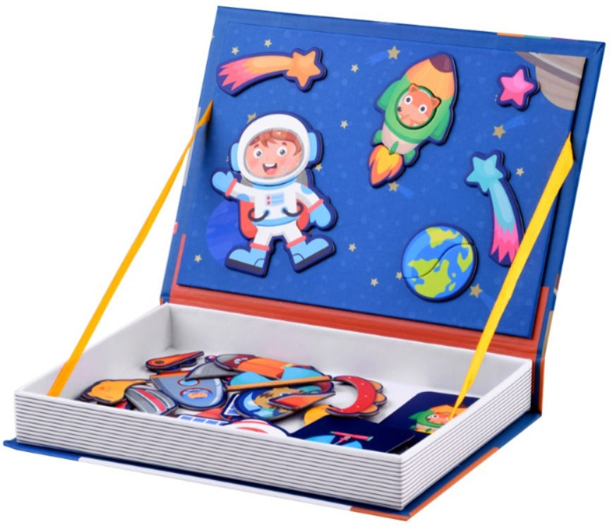 STEAM Magnetic Puzzle Book 50 pieces - Space Theme - Default Title - Odeez | Educational Toys Pakistan