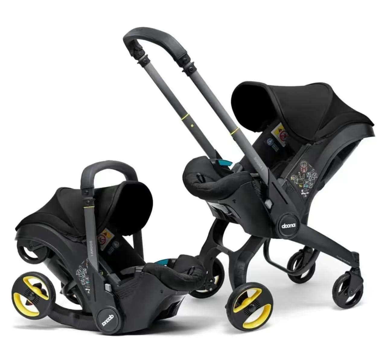 High Quality 4in1 Car Seat Multifunctional Baby Stroller - Black-Blue - Odeez | Educational Toys Pakistan