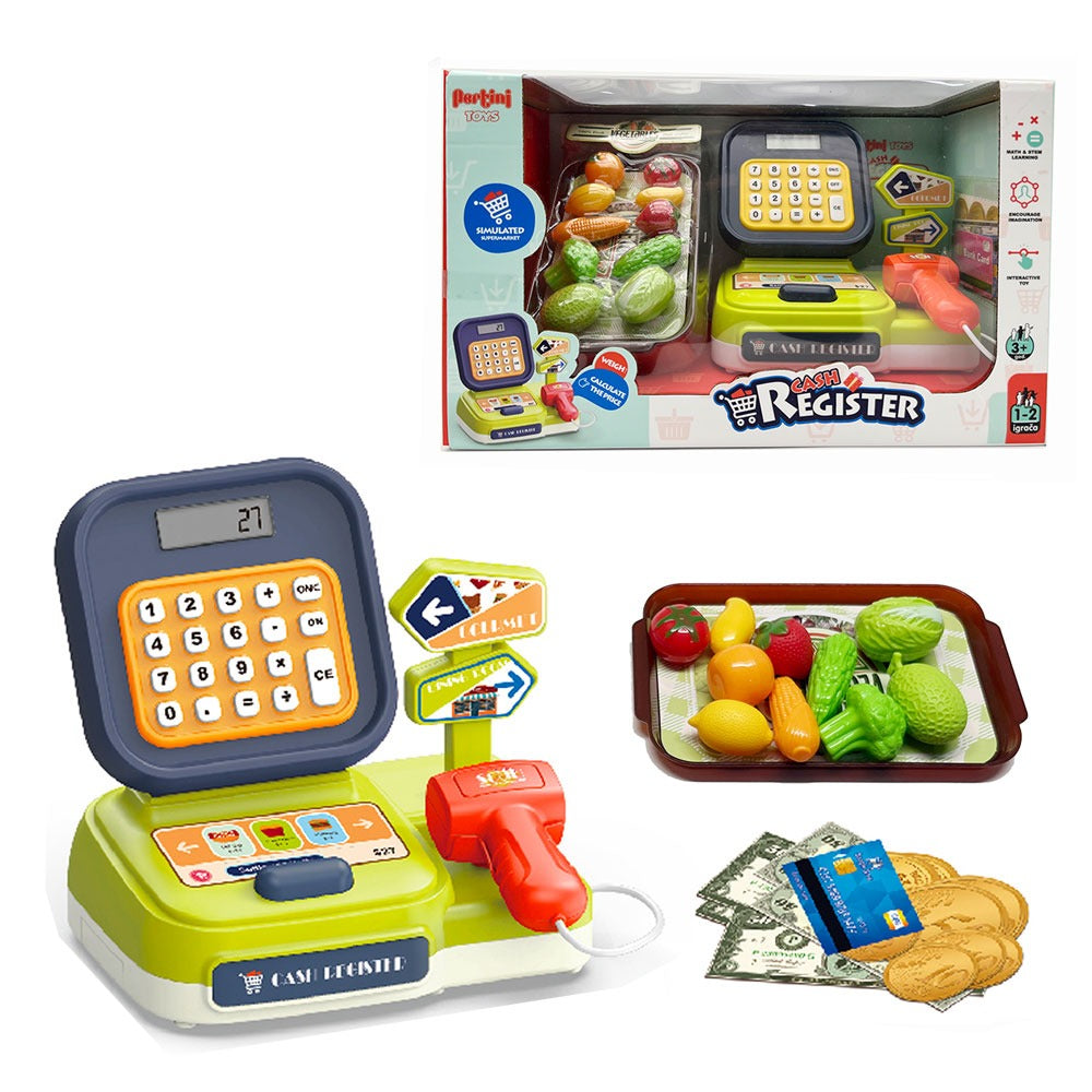 Supermarket Cash Register Pretend Play Kit - 221