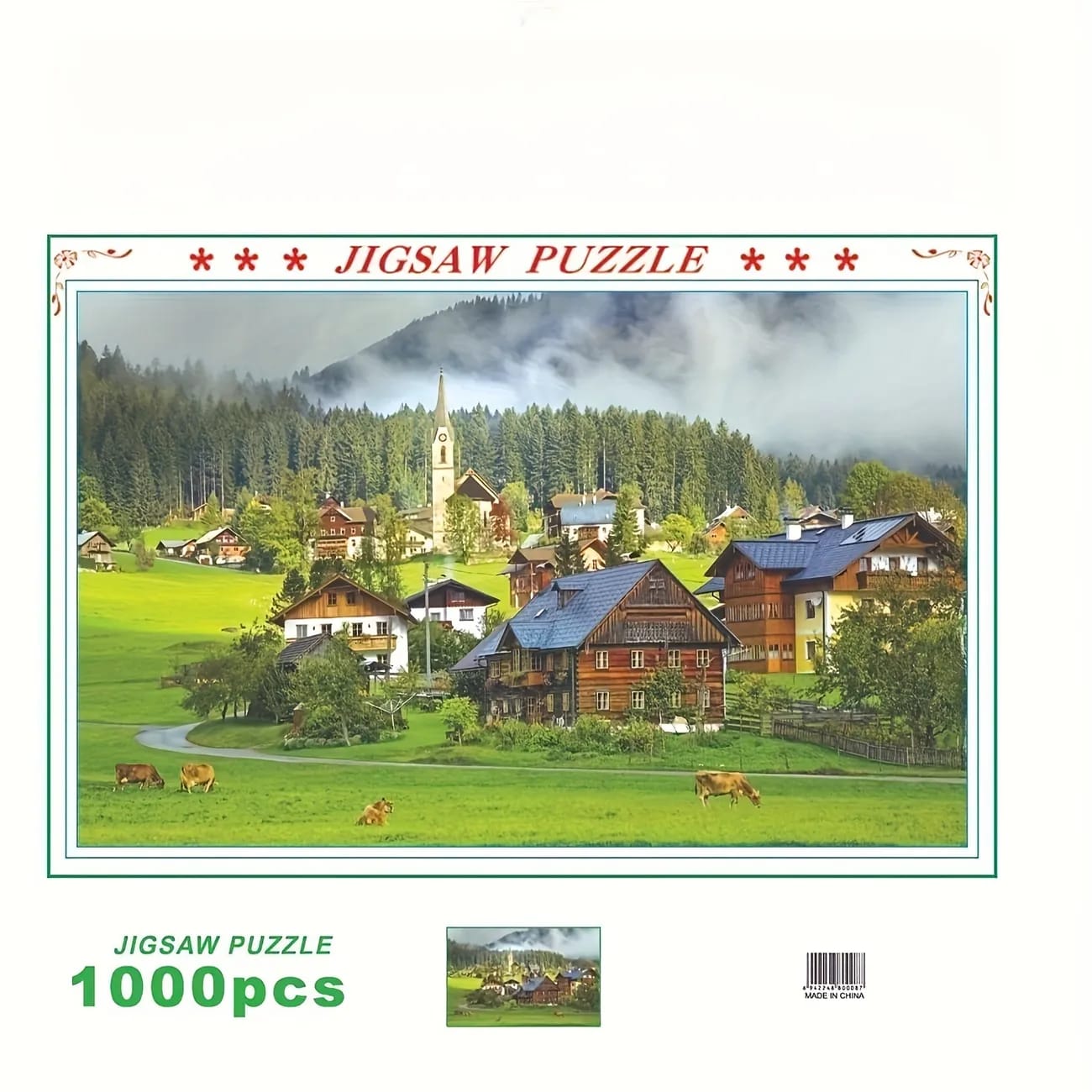 Countryside Scenery Jigsaw Puzzle 1000 Pieces - 588 - Default Title - Odeez | Educational Toys Pakistan