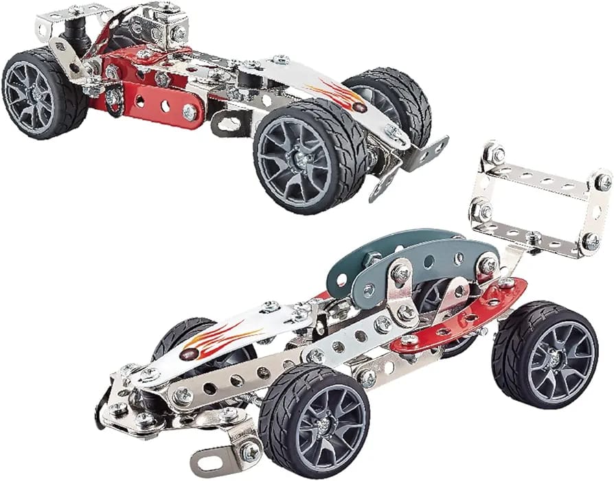 STEAM Racing Vehicle Steel Construction Models 105 pieces - Default Title - Odeez | Educational Toys Pakistan