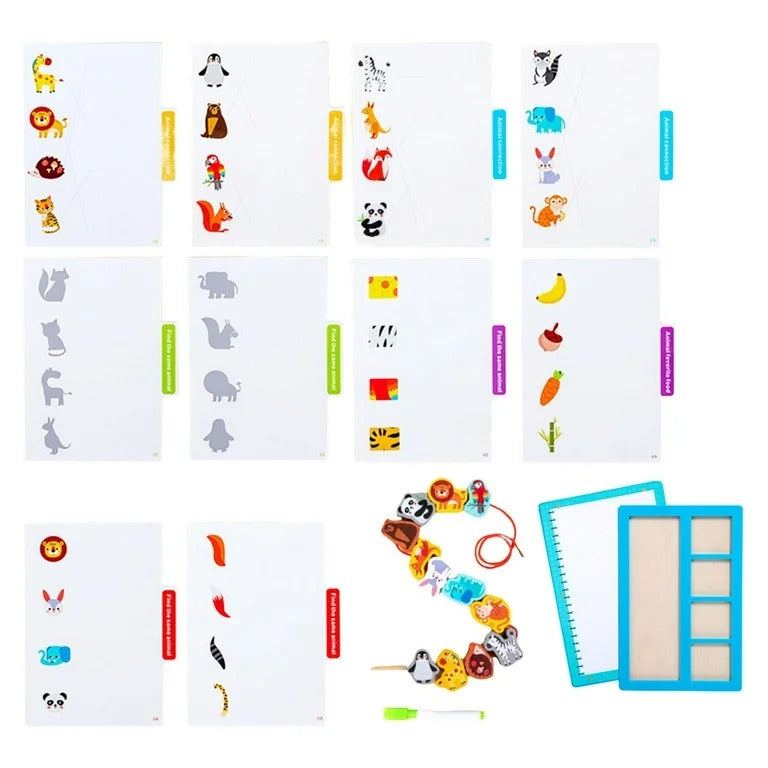 Early Education 3in1 Digital Link Wooden Animal Theme - 059