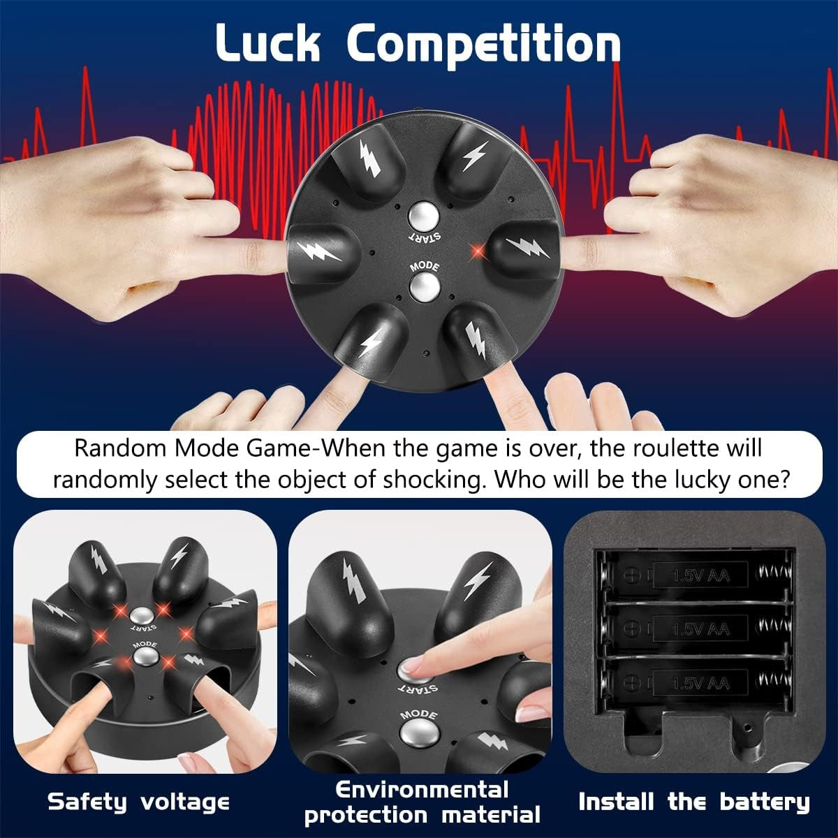 Micro Electric Shock Amazing Fun Roulette Game - 122 - Default Title - Odeez | Educational Toys Pakistan