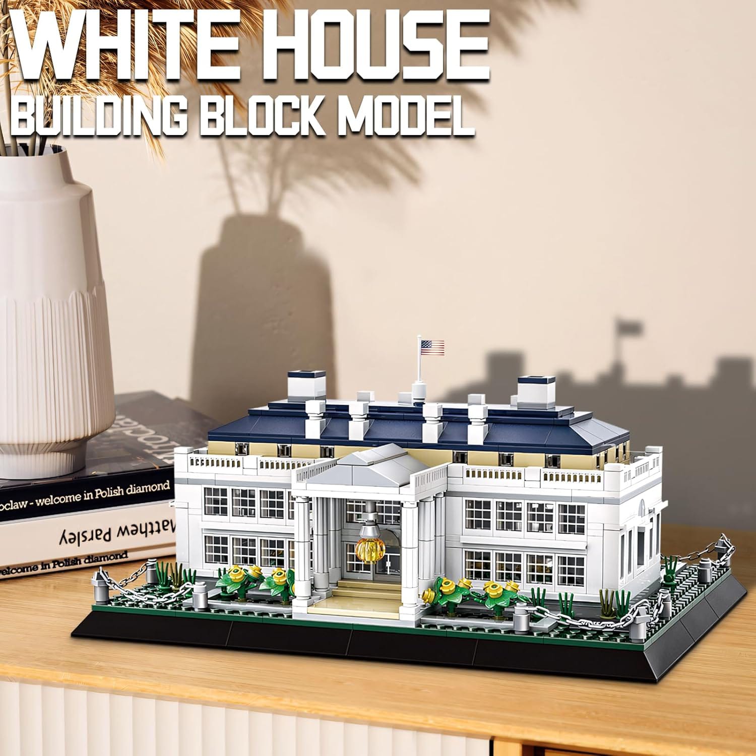 White House America Construction Building Blocks Model 894 pieces - 214