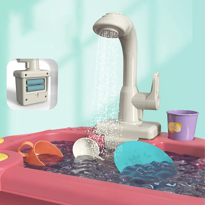 Kitchen Tools Wash Basin Pretend Play Set - 08K