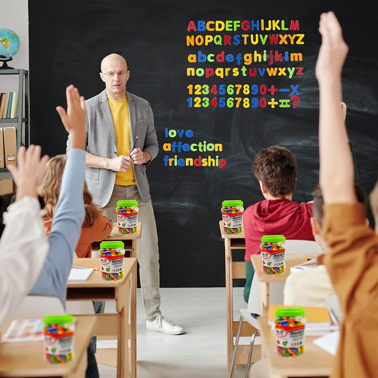 My First Magnetic Letters & Numbers Jar Blocks Large - 52A - Default Title - Odeez | Educational Toys Pakistan