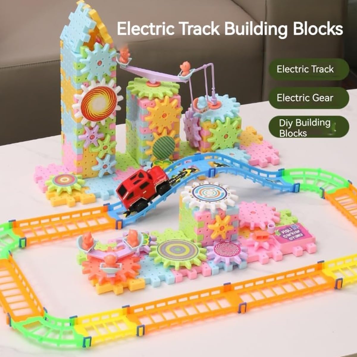 Electric Track DIY Gear Building Blocks 135 pieces - 811