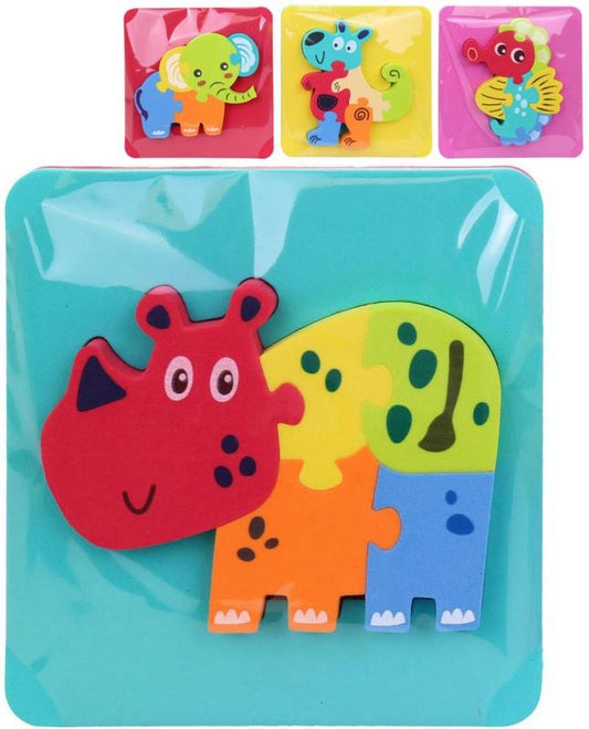Color Baby Soft Foam Puzzle Animals 4 Types - 901