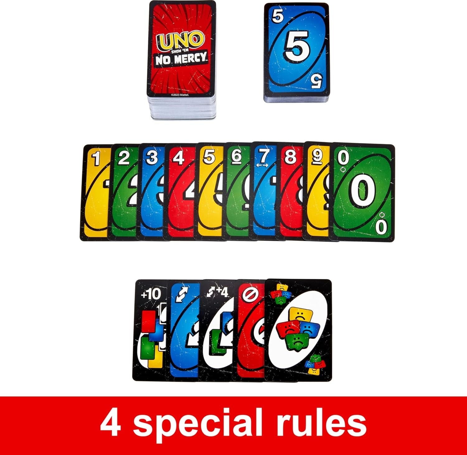 UNO No Mercy Family Fun Game - 9E3
