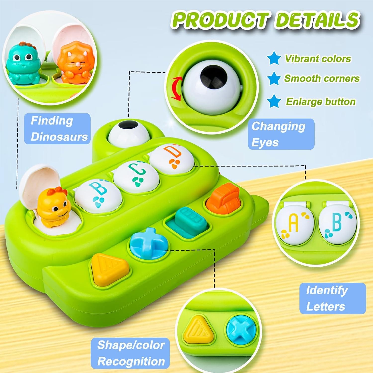 Cute Dinosaur Alphabet Pop Up for Toddlers - 058