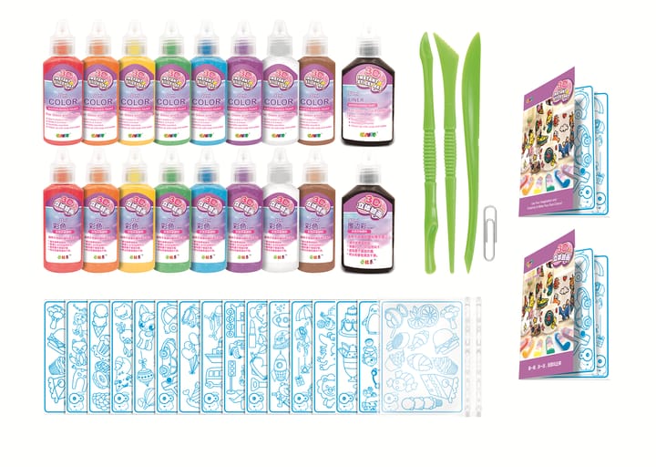 DIY 3D Instant Sticky Art set - 90E