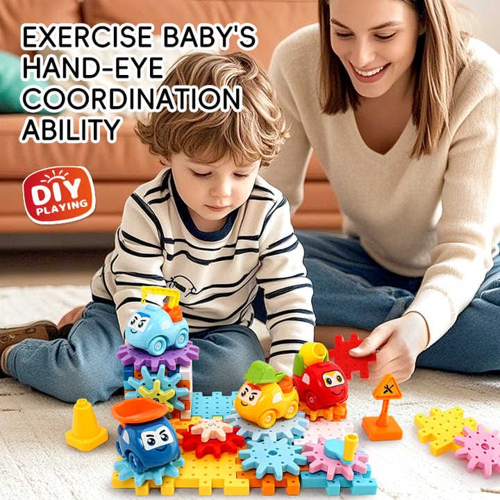 Construction Vehicle Gear Building Blocks Set 42 pieces - 07A