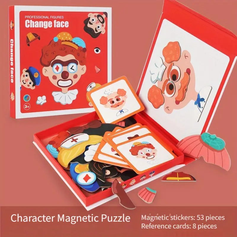 Face Changing Magnetic Board Puzzle - 841 - Default Title - Odeez | Educational Toys Pakistan