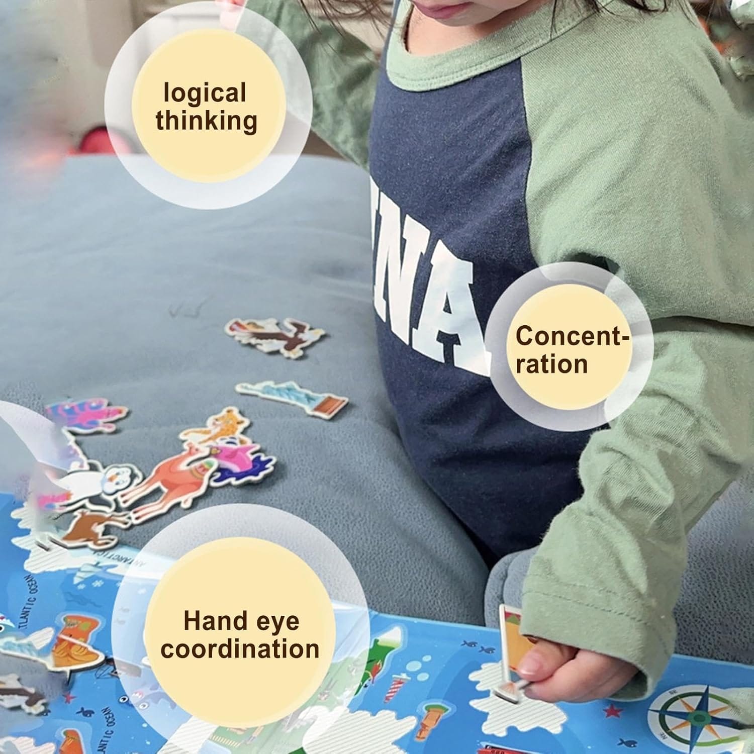 Magnetic Farm Animal Booklet for Kids - 15 pieces