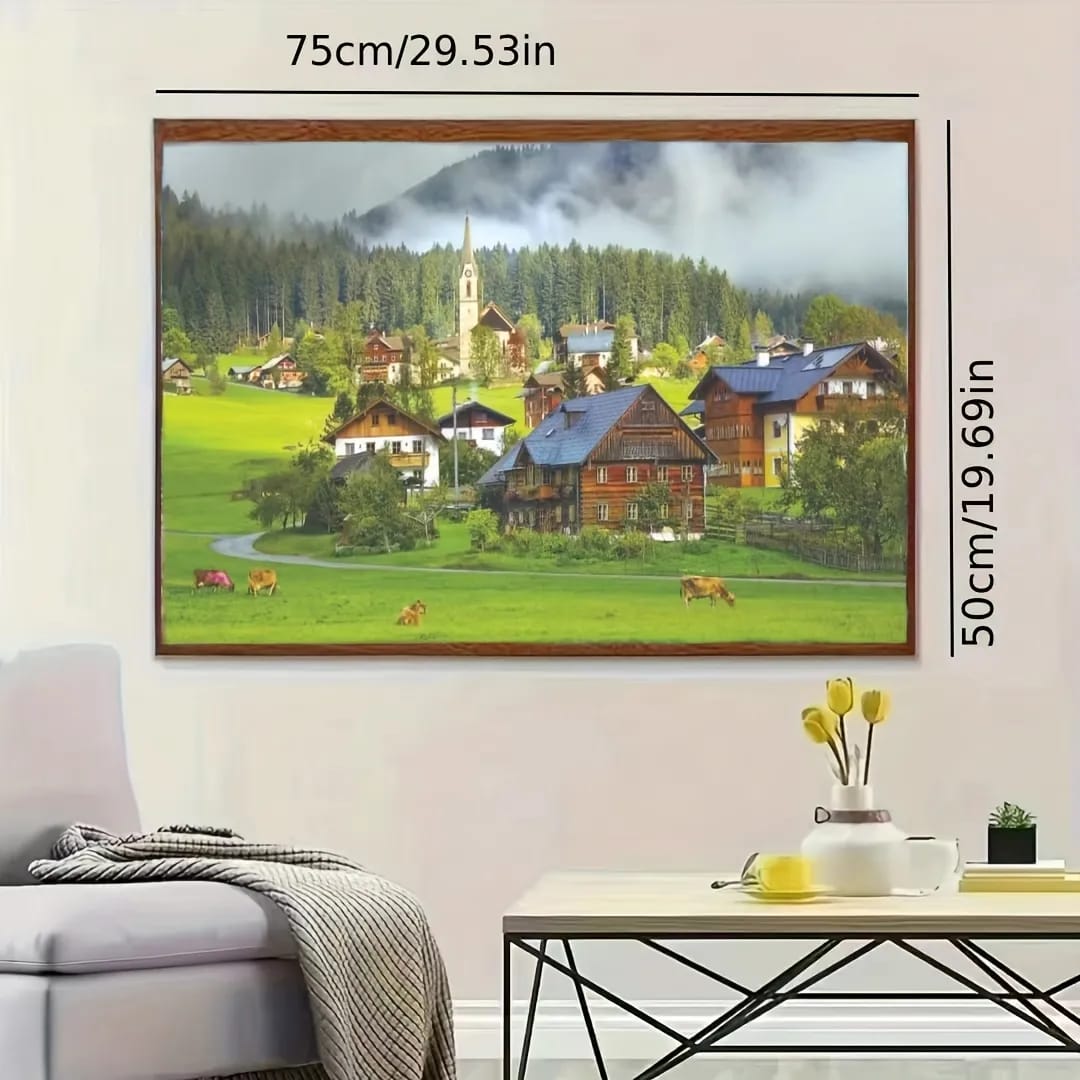 Countryside Scenery Jigsaw Puzzle 1000 Pieces - 588 - Default Title - Odeez | Educational Toys Pakistan