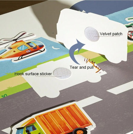 Early Quiet Paste Book Advanced Multi-Scenario Learning 25 Activity Pages - Default Title - Odeez | Educational Toys Pakistan