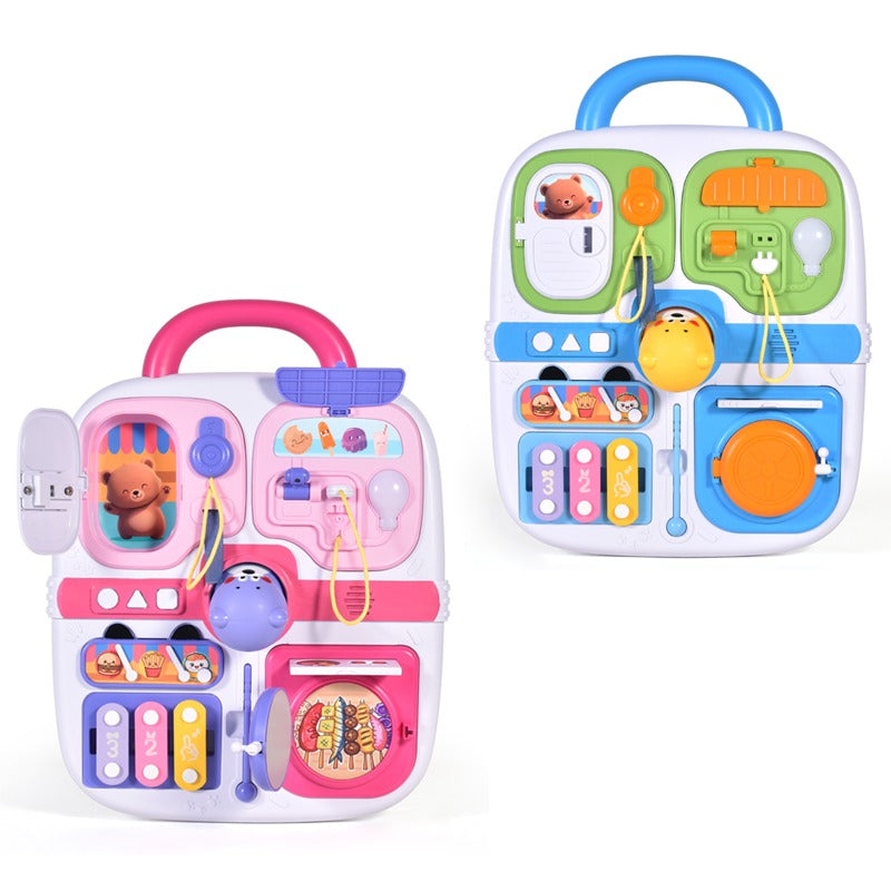 Multi-functional Cognitive Bear Busy Board for Toddlers - 308