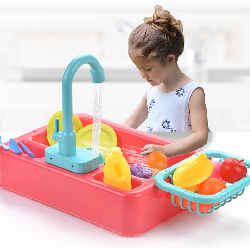 Kitchen Dish Washer Sink Pretend Play Kit - 110 - Default Title - Odeez | Educational Toys Pakistan