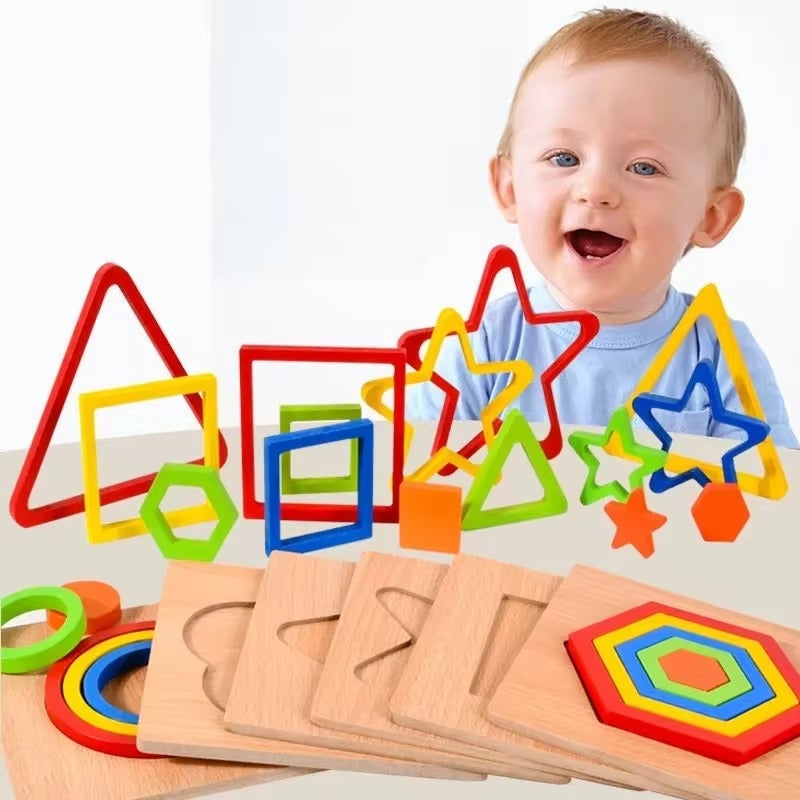 Colorful Geometrical Shape Random Design - 283 - Default Title - Odeez | Educational Toys Pakistan