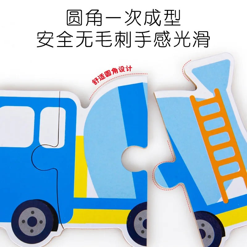 6in1 Jigsaw Puzzle with Number Fruits Tin Box - 523 - Default Title - Odeez | Educational Toys Pakistan