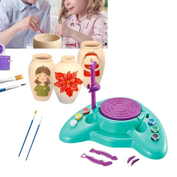 DIY Pottery Workshop Art and Craft Machine Kit - 012 - Default Title - Odeez | Educational Toys Pakistan