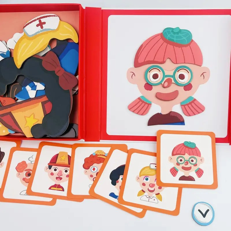 Face Changing Magnetic Board Puzzle - 841 - Default Title - Odeez | Educational Toys Pakistan