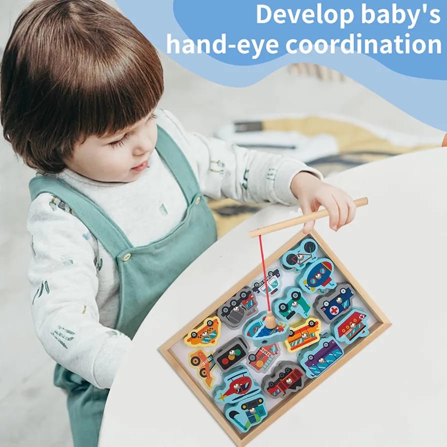 2in1 Wooden 3D Magnetic Vehicles and Lacing Puzzles - 499 - Default Title - Odeez | Educational Toys Pakistan