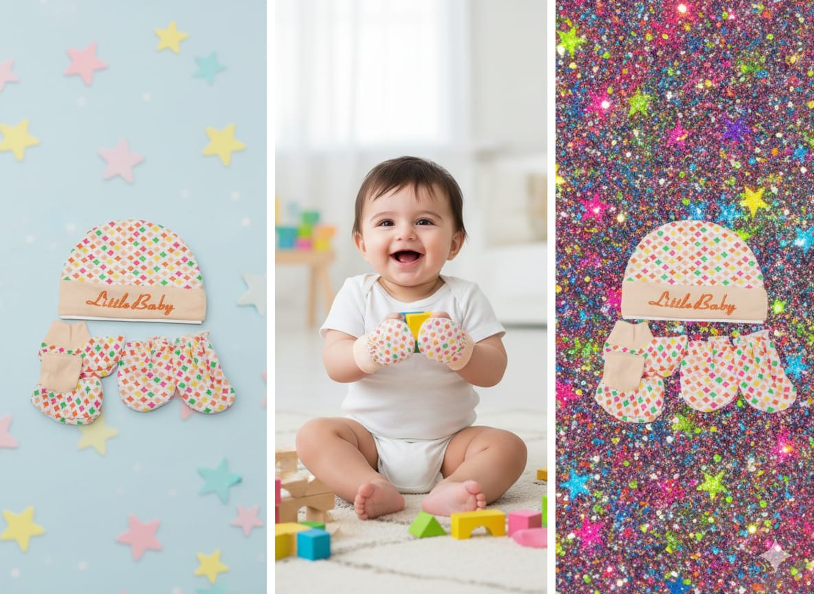 Little Baby Cap and Socks Gift Set - 486