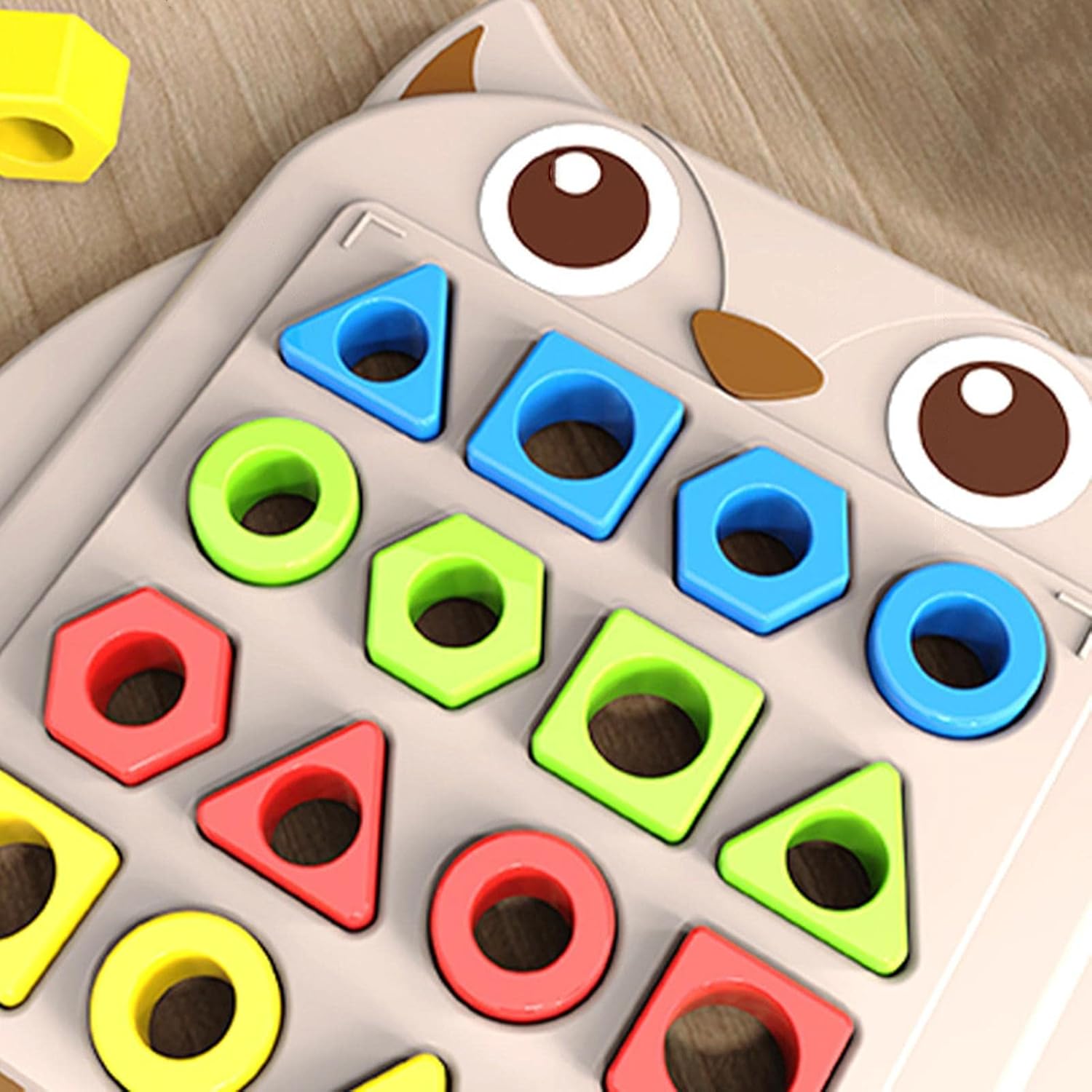 Fun Owl Pairing Shapes with Pattern Cards Two Players Challenge - 104 - Default Title - Odeez | Educational Toys Pakistan