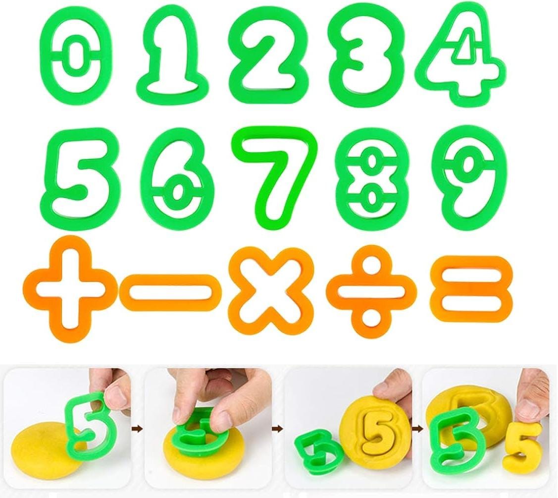 Alphabet and Numbers Funny Clay Play Dough Kit - 531 - Default Title - Odeez | Educational Toys Pakistan