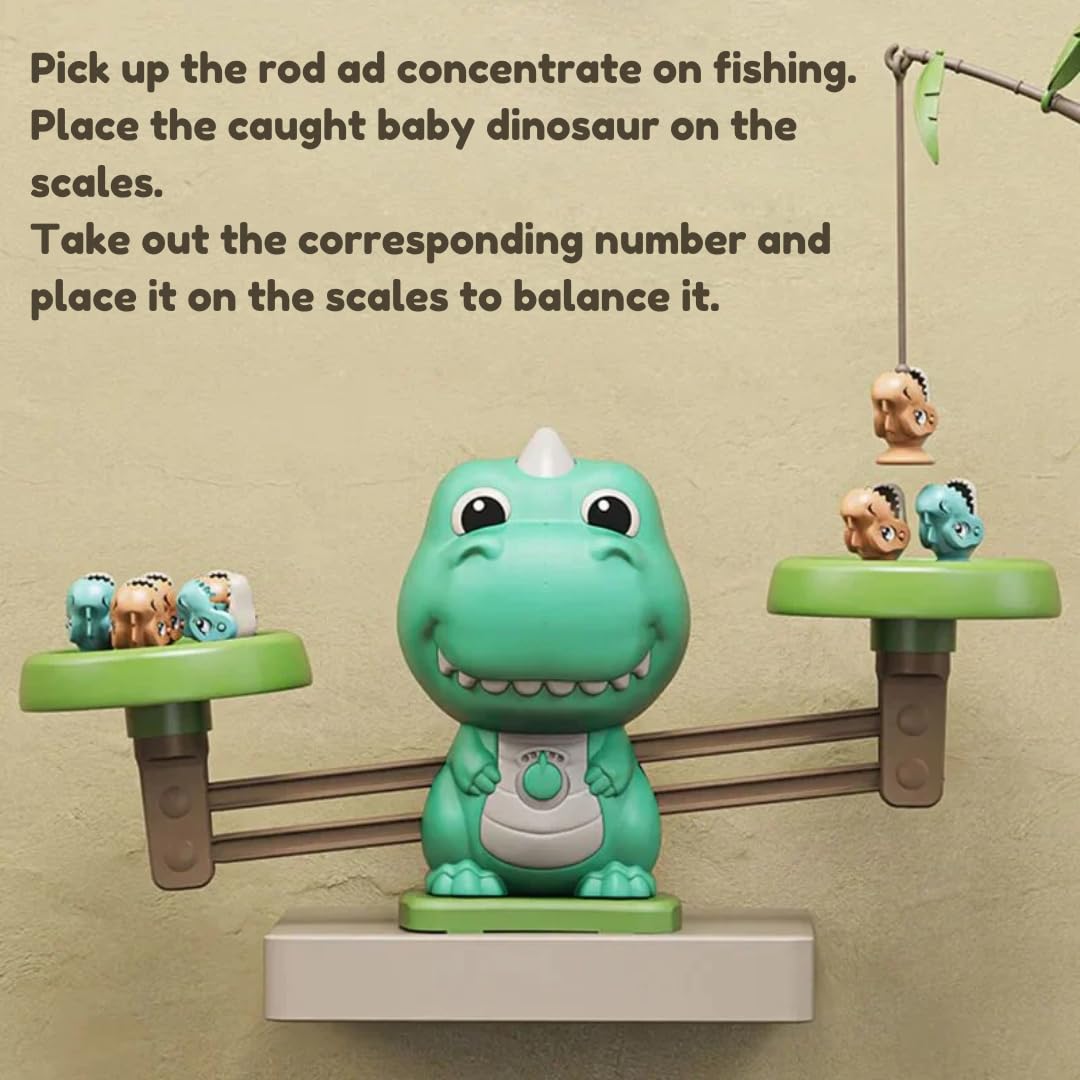 Dinosaur Balancing and Catching Mental Maths Learning Kit - 29B - Default Title - Odeez | Educational Toys Pakistan