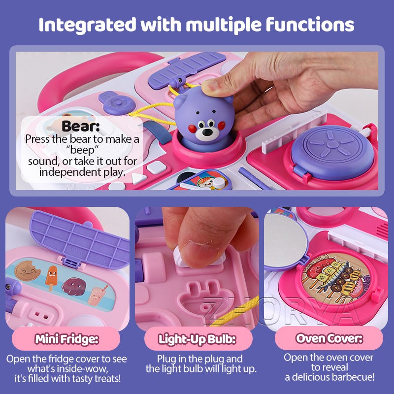 Multi-functional Cognitive Bear Busy Board for Toddlers - 308