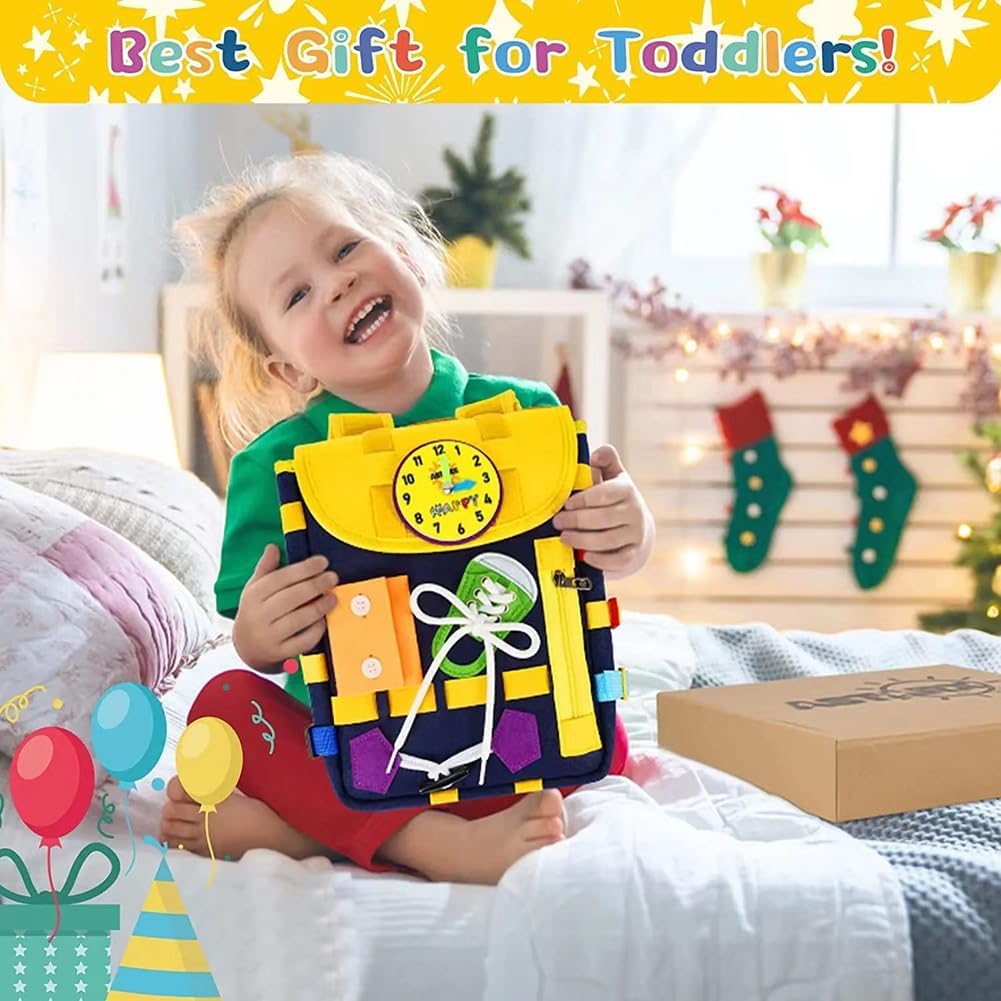Toddler Busy Learning Kit with Pop Tubes Backpack - 926 - Default Title - Odeez | Educational Toys Pakistan
