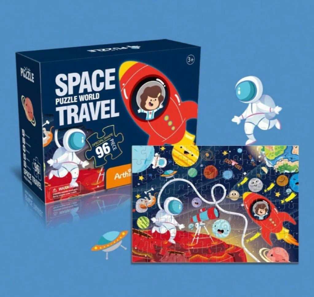 Underwater World, Space and Dinosaur Jigsaw Floor Puzzle - 96 pieces - Dinosaur-Space-Underwater - Odeez | Educational Toys Pakistan