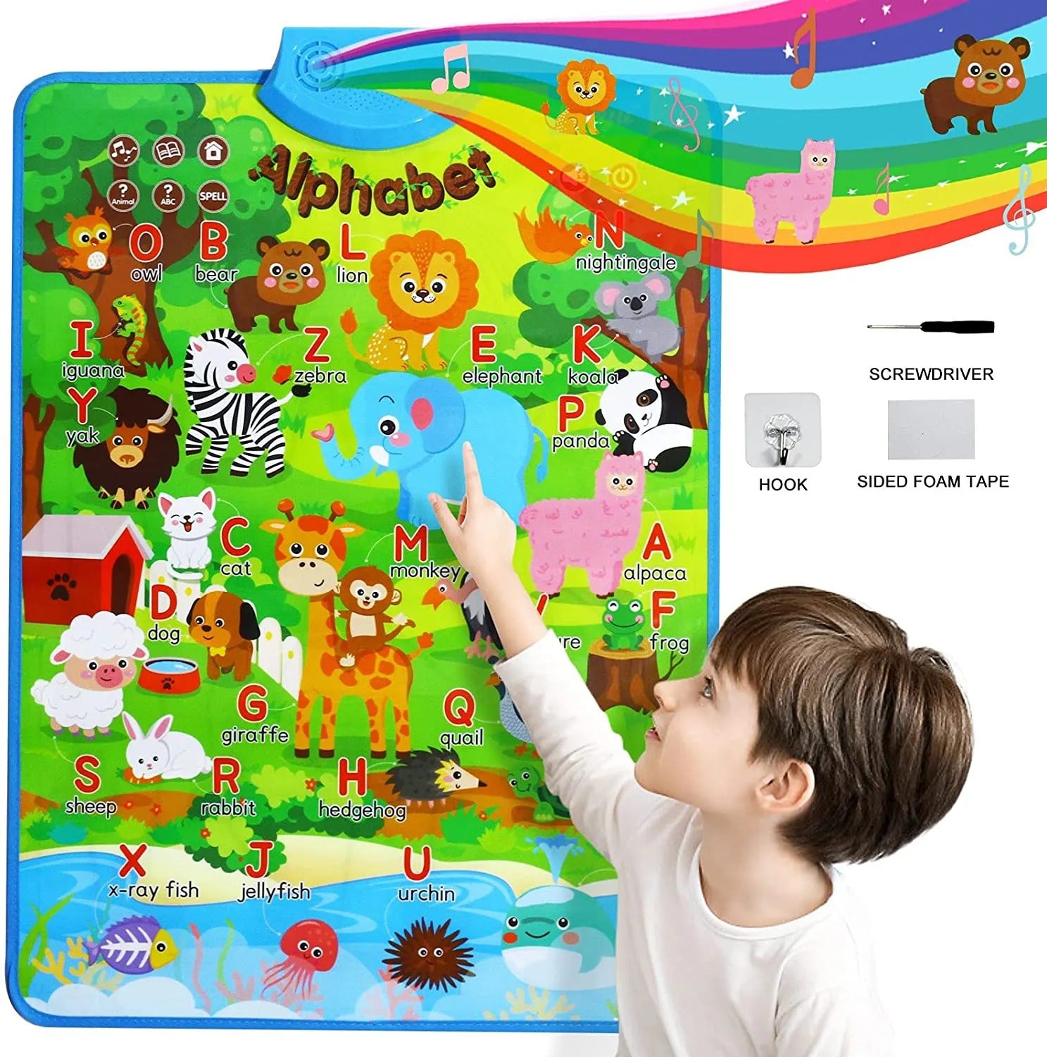 Animal Alphabet Fun Learning Talking Poster - G02