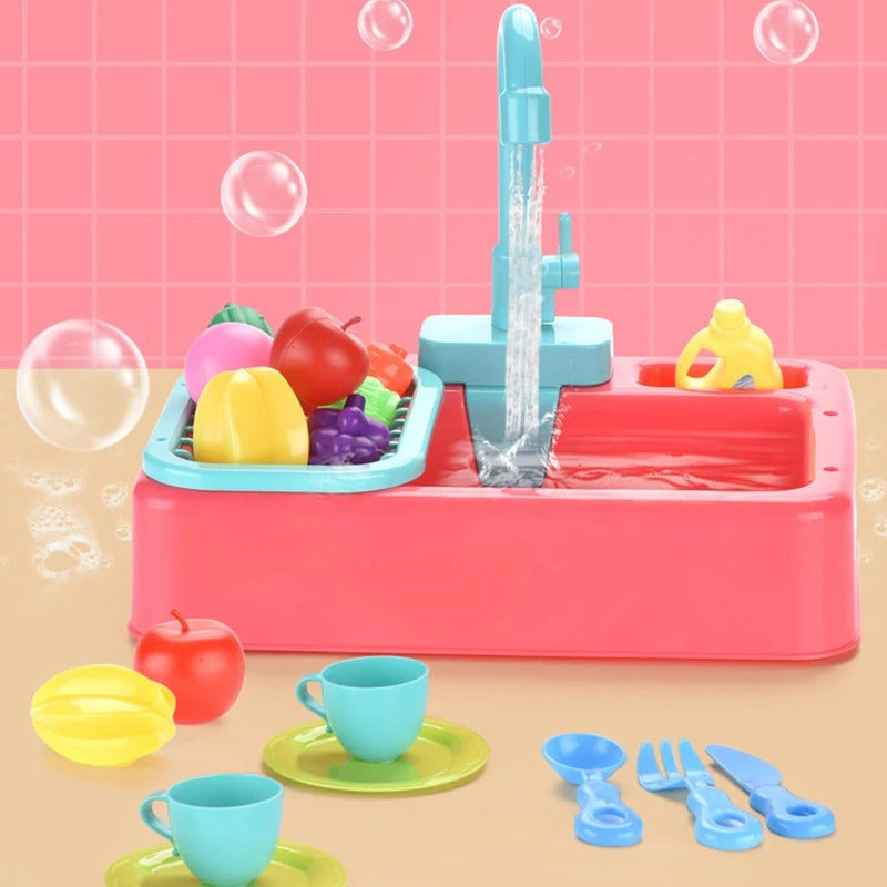 Kitchen Dish Washer Sink Pretend Play Kit - 110 - Default Title - Odeez | Educational Toys Pakistan