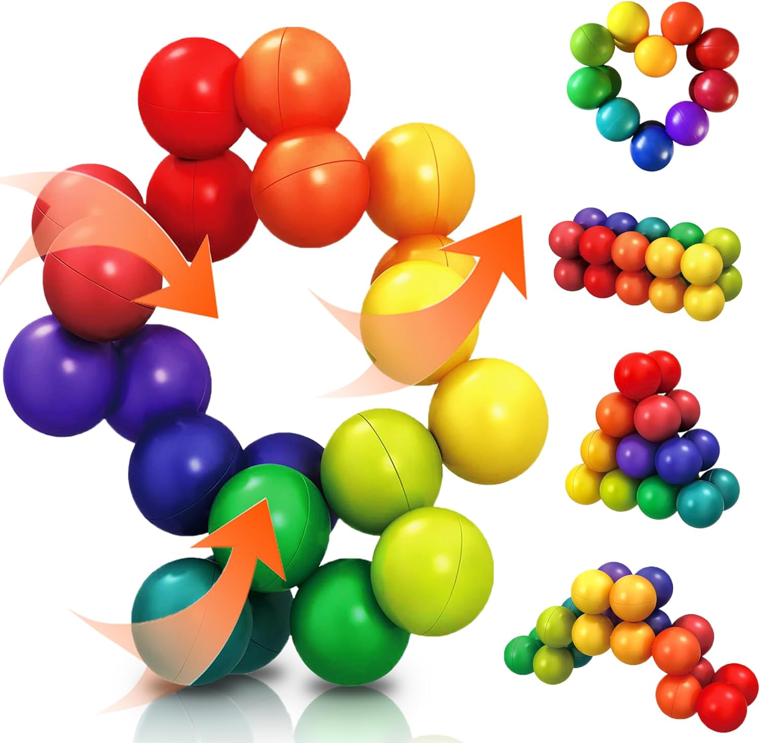 Colorful Learning Sensory Grapes Rotating Puzzle Ball - 739 - Default Title - Odeez | Educational Toys Pakistan