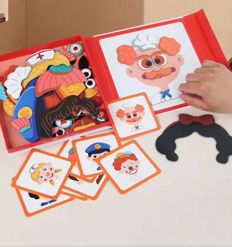 Face Changing Magnetic Board Puzzle - 841 - Default Title - Odeez | Educational Toys Pakistan