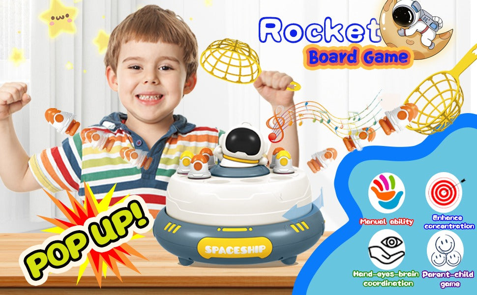 2in1 Magnetic Fishing and Catching Rocket Launcher Turntable - 145 - Default Title - Odeez | Educational Toys Pakistan
