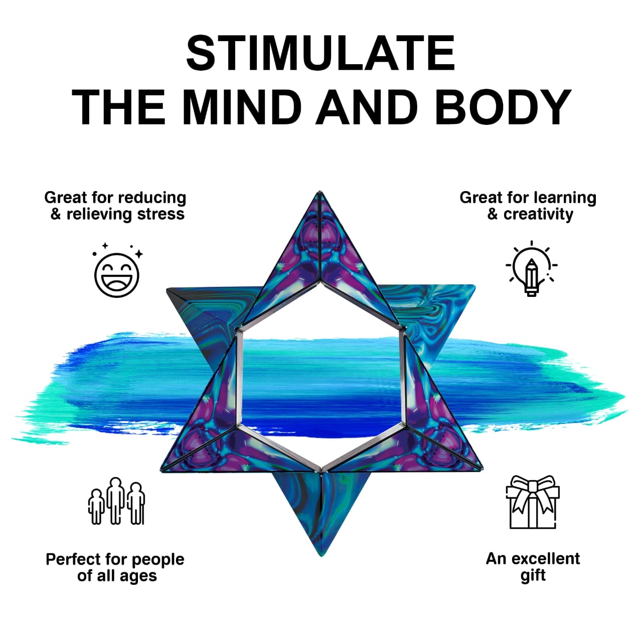 Optical Illusion Magnetic Magic Cube - 72 Shapes - Default Title - Odeez | Educational Toys Pakistan