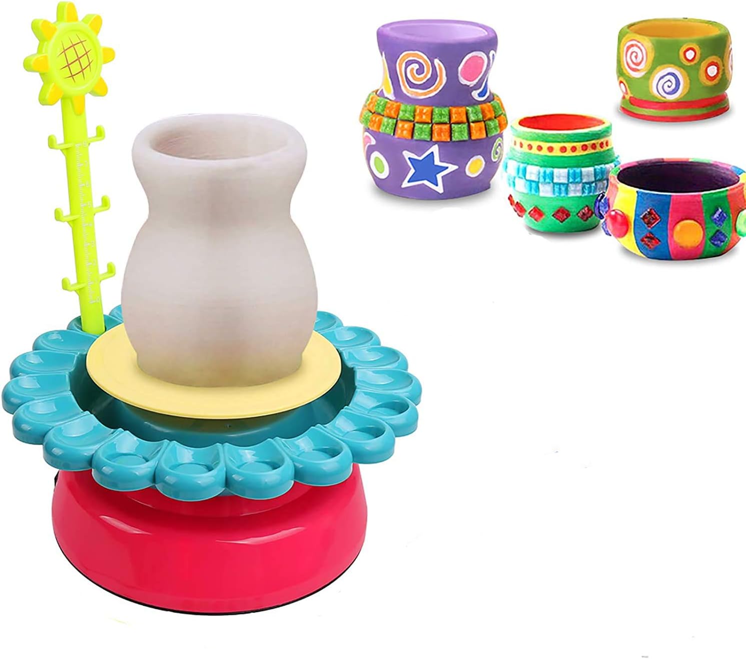DIY Sunflower Pottery Wheel Kit - 10A - Default Title - Odeez | Educational Toys Pakistan