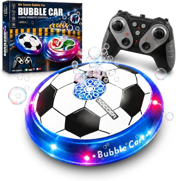 RC Bubble Soccer Hover Car with Lights and Bubbles - 09A