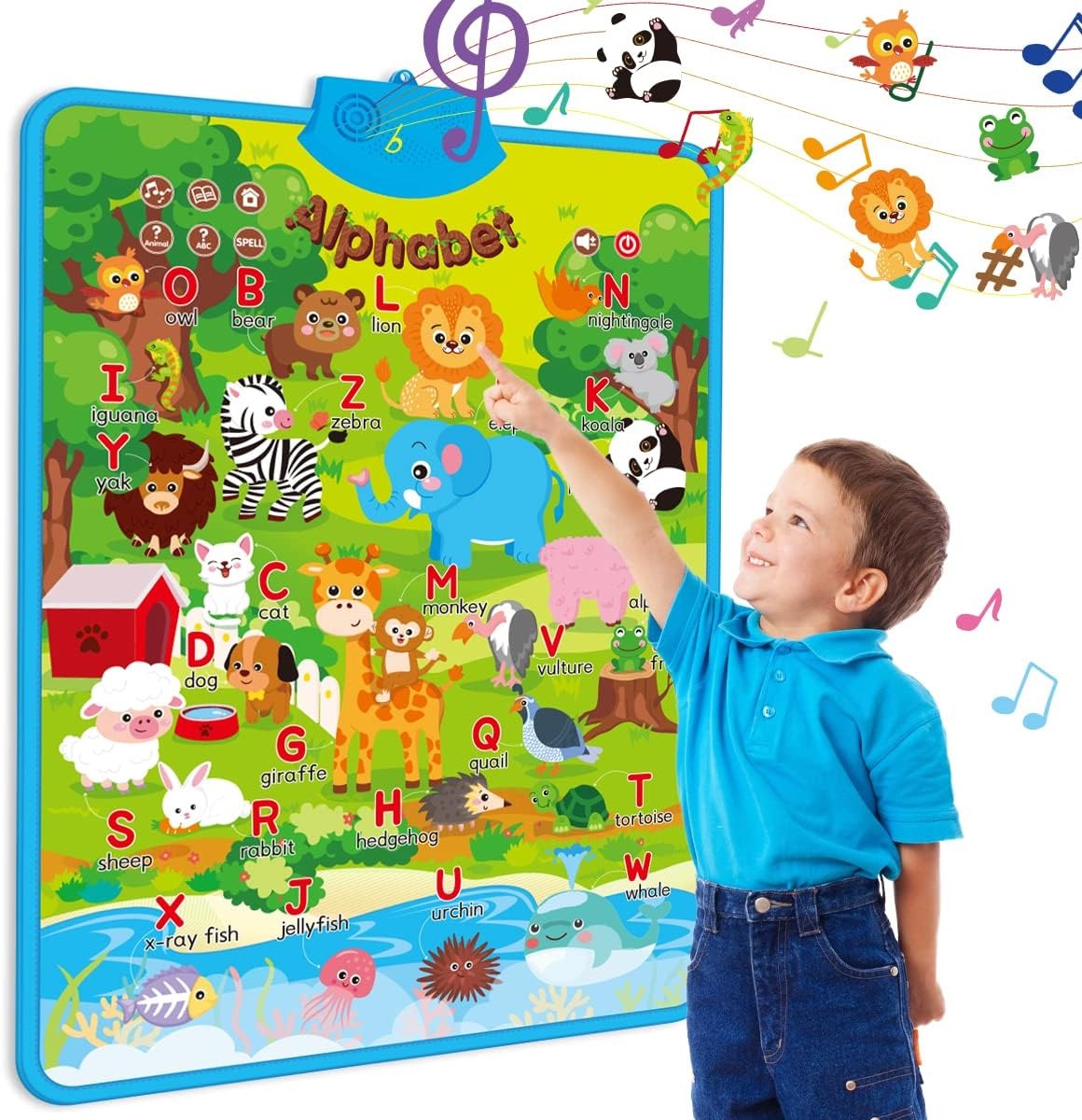 Animal Alphabet Fun Learning Talking Poster - G02