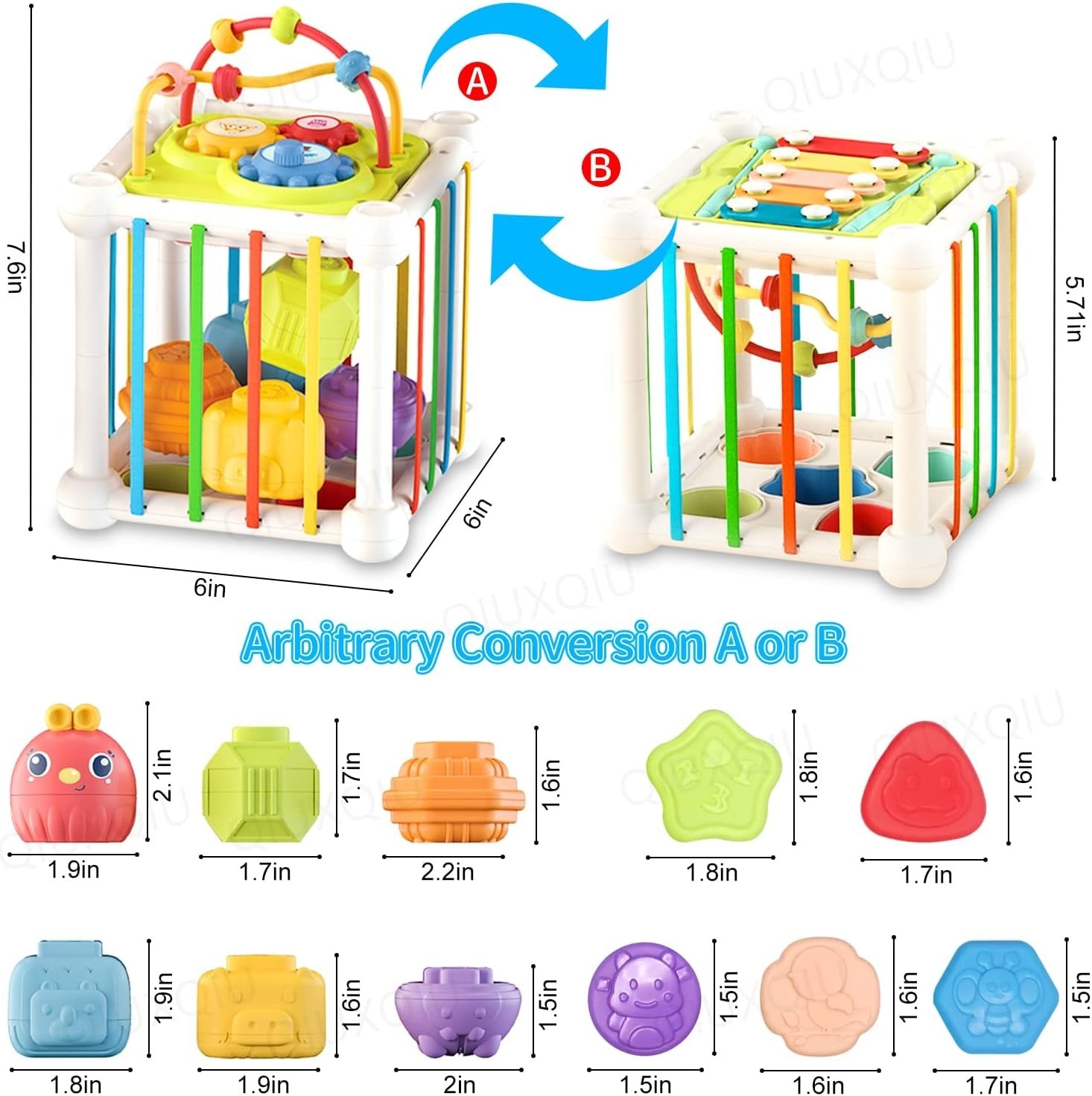 Baby Multifunction Activity Shapes Learning Cube - 03C