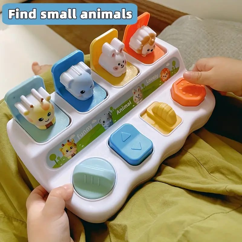 Pop-Up Cause and Effect Interactive Animals Sensory Set - 91A - Default Title - Odeez | Educational Toys Pakistan