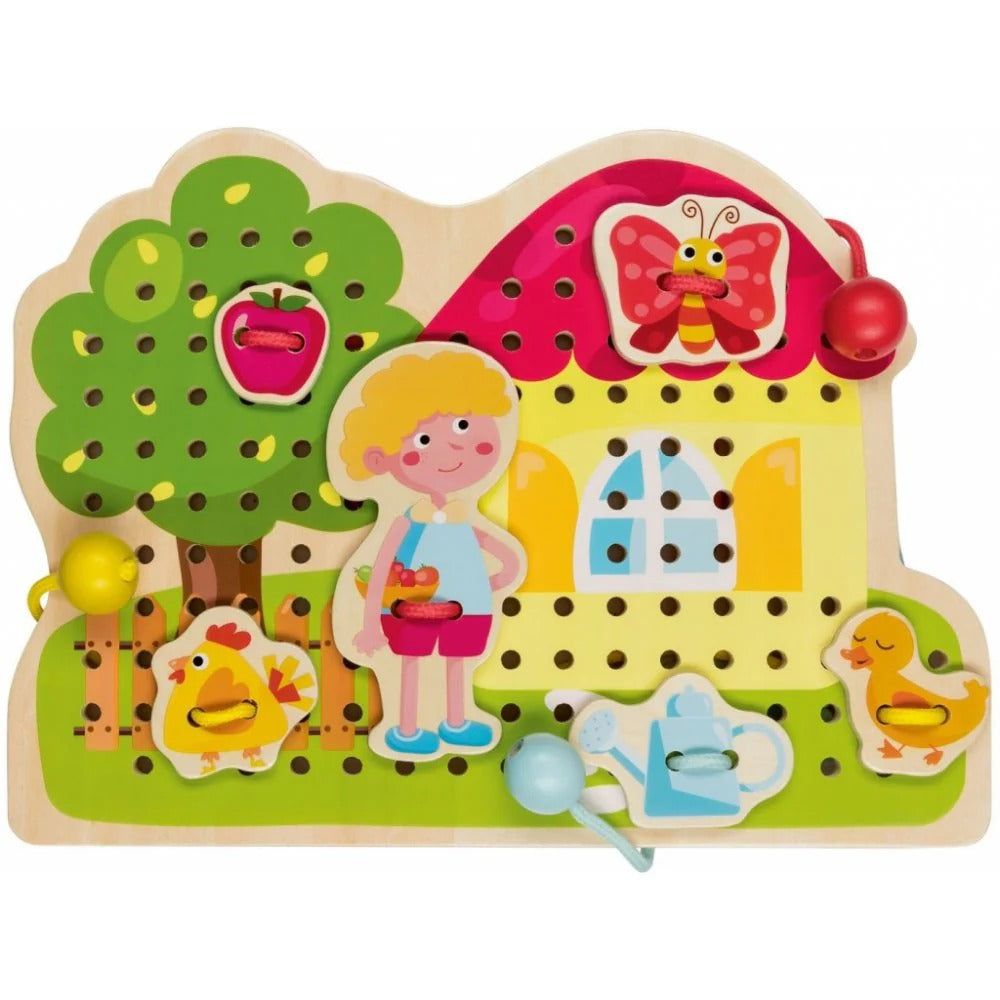 Wooden Tree House Threading Game Playtive Junior - 941 - Default Title - Odeez | Educational Toys Pakistan